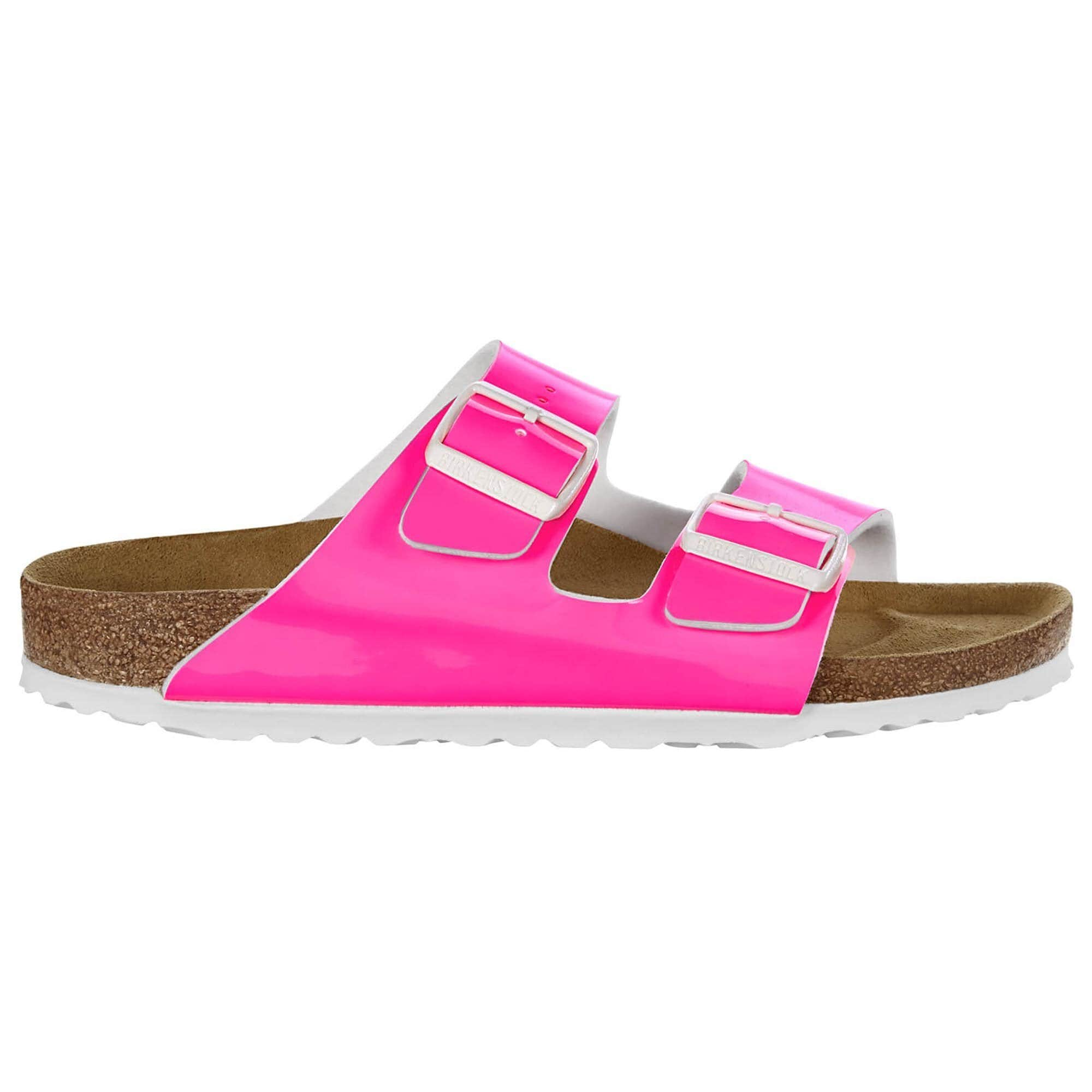 birkenstock arizona neon pink