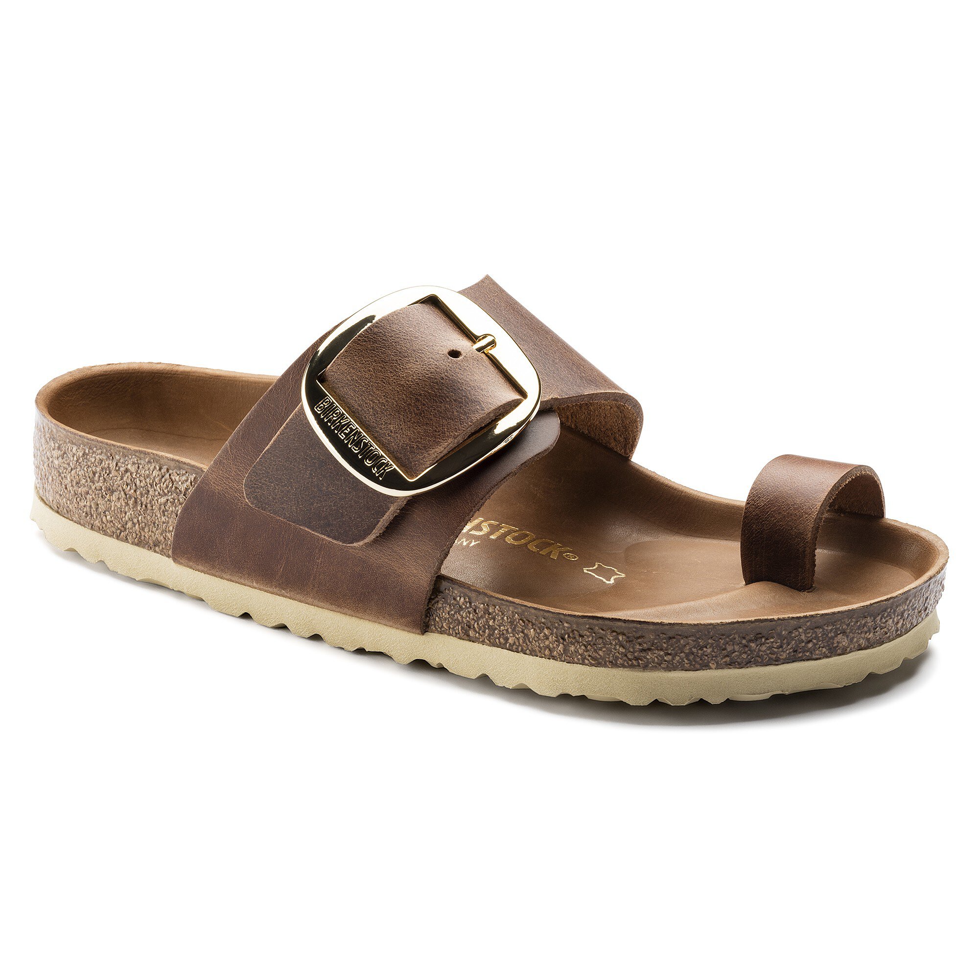 Miramar Big Buckle Oiled Leather Cognac Birkenstock